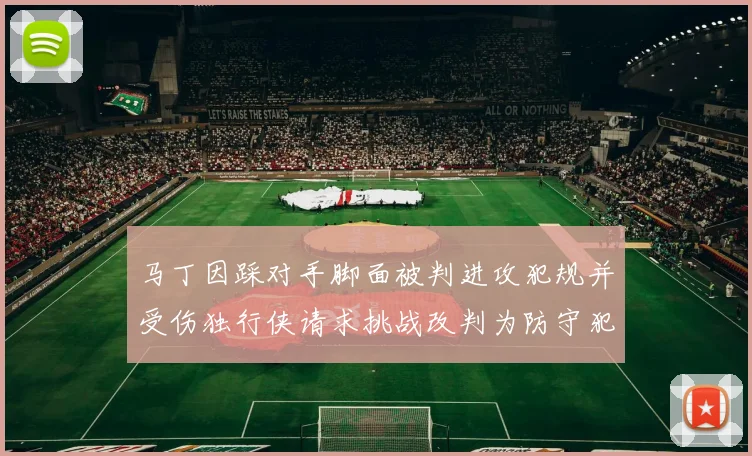 马丁因踩对手脚面被判进攻犯规并受伤独行侠请求挑战改判为防守犯规