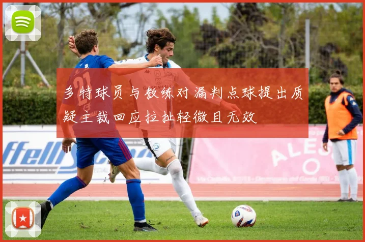 多特球员与教练对漏判点球提出质疑主裁回应拉扯轻微且无效